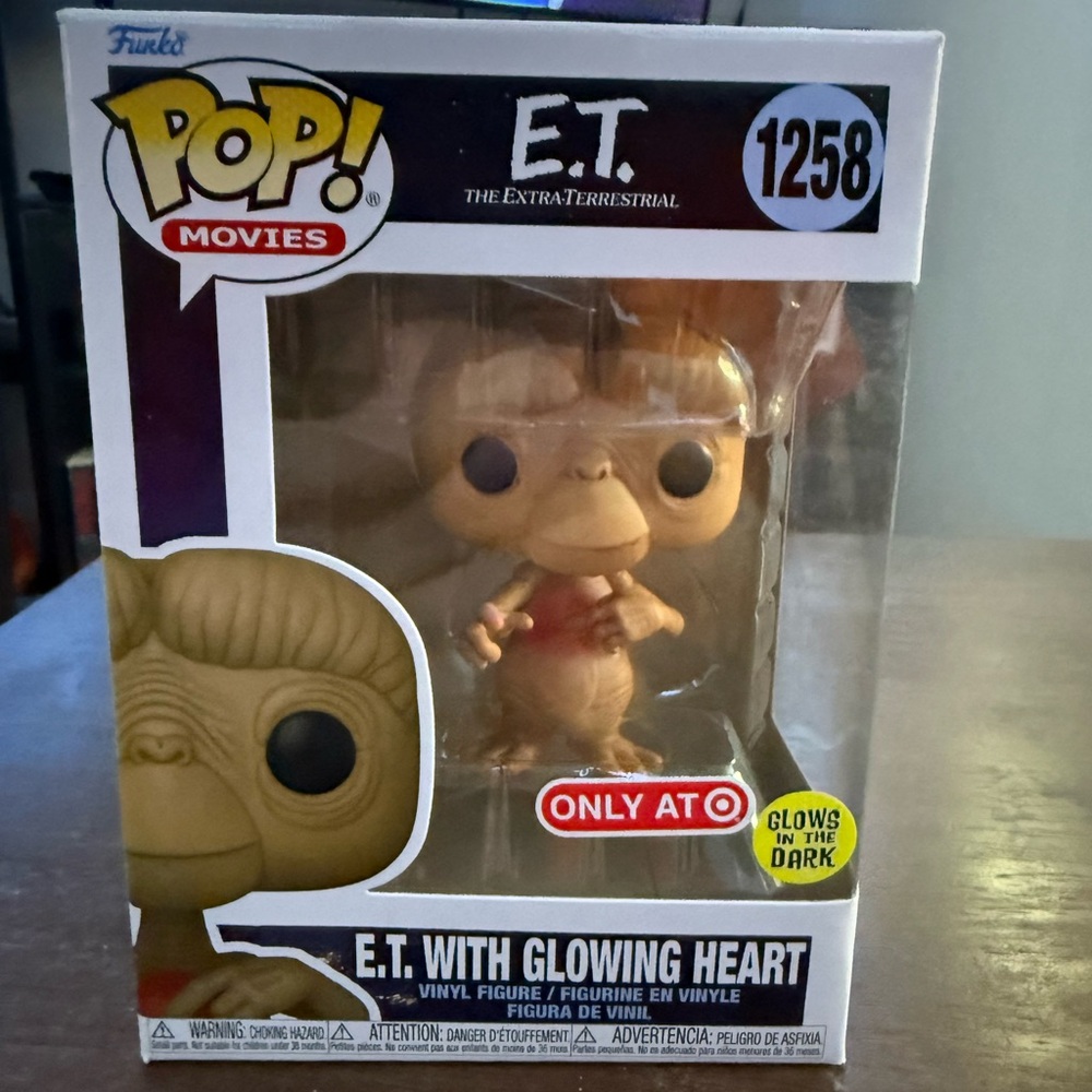 Funko E.T. Pop Figure with Glowing Heart